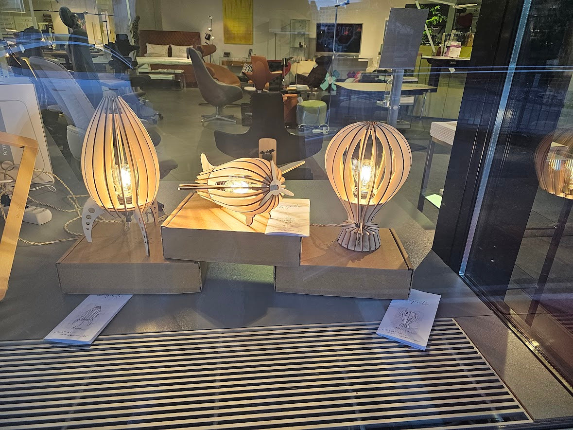 Nachttischlampe "Ballon,Flugi,Rakete"
