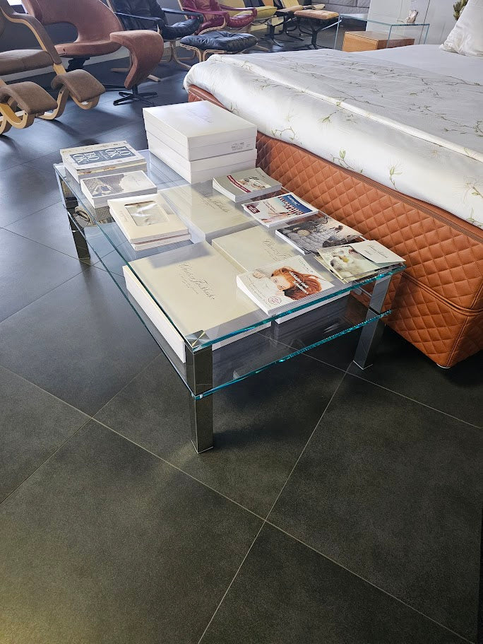 GLASCOUCHTISCH QUADRO DOUBLE Design von DREIECK DESIGN