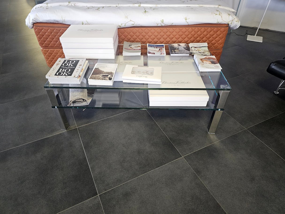 GLASCOUCHTISCH QUADRO DOUBLE Design von DREIECK DESIGN