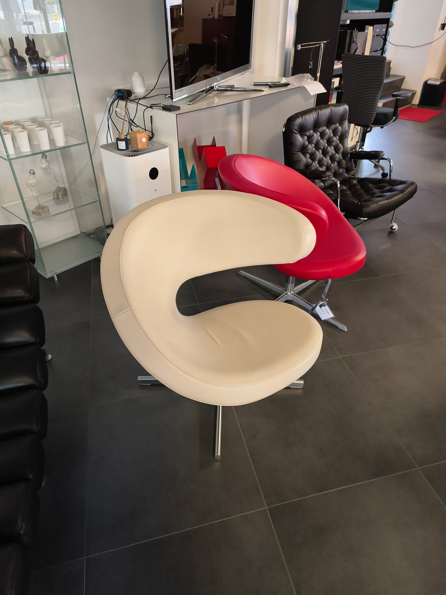 Varier Peel Club Leder Semi Anilin Beige ab Ausstellung