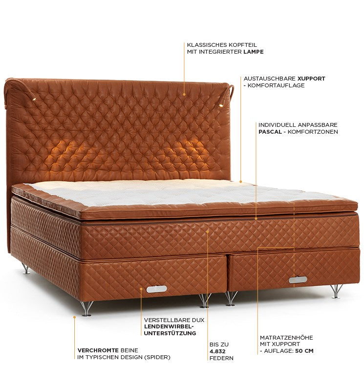DUX Xclusive Bett 180 x 200 cm Spezialpreis ab Ausstellung 35% Rabatt